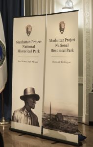 From South Interior Building in Washington, D.C., on November 10, 2015, where Secretary of the Interior Sally Jewell and Energy Secretary Ernest Moniz signed a memorandum of agreement which created the the Manhattan Project National Historical Park.